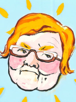 Illustrerat porträtt av Kristiina Kolehmainen. 