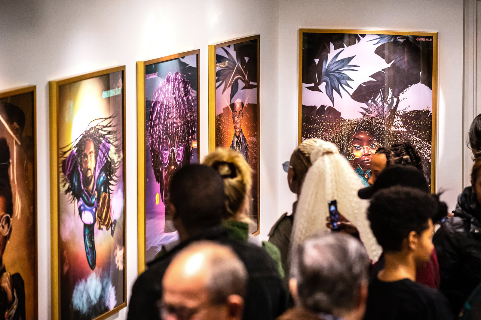 Vernissage av Natalia Murobhas utställning Making History