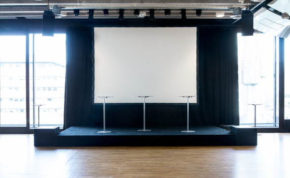 En scen i Foajé 3 i Kulturhuset. 