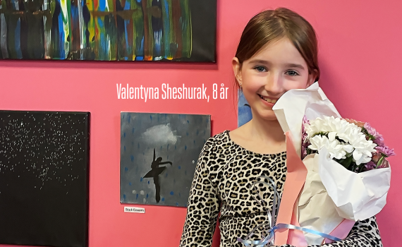 Valentyna Sheshurak, 8 år