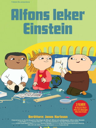 Animation med tre barn som leker på ett golv.