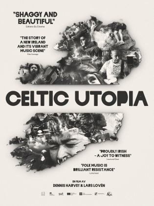 En kartbild över Irland med texten Celtic Utopia över