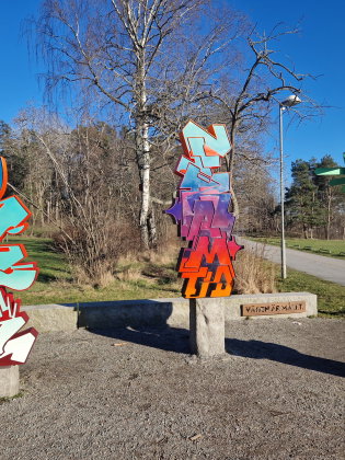 Poesi- och graffitiskulpturer